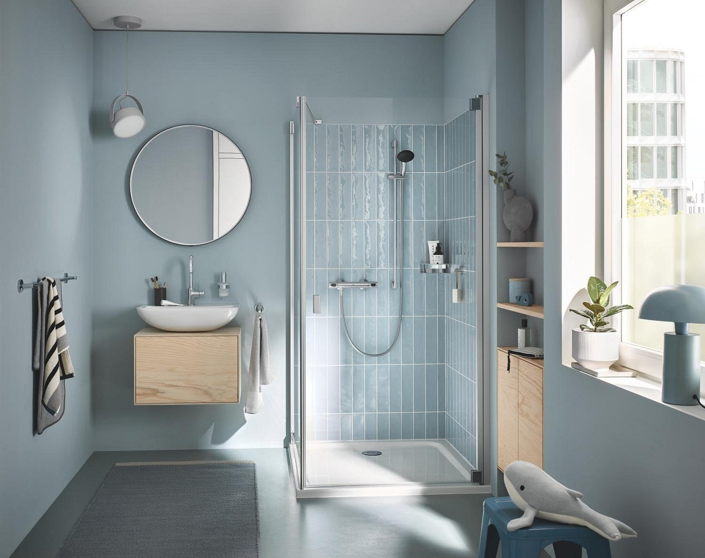 Ensemble de douche avec mitigeur thermostatique GROHE