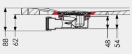 Bonde gravitaire DW90 avec couvercle