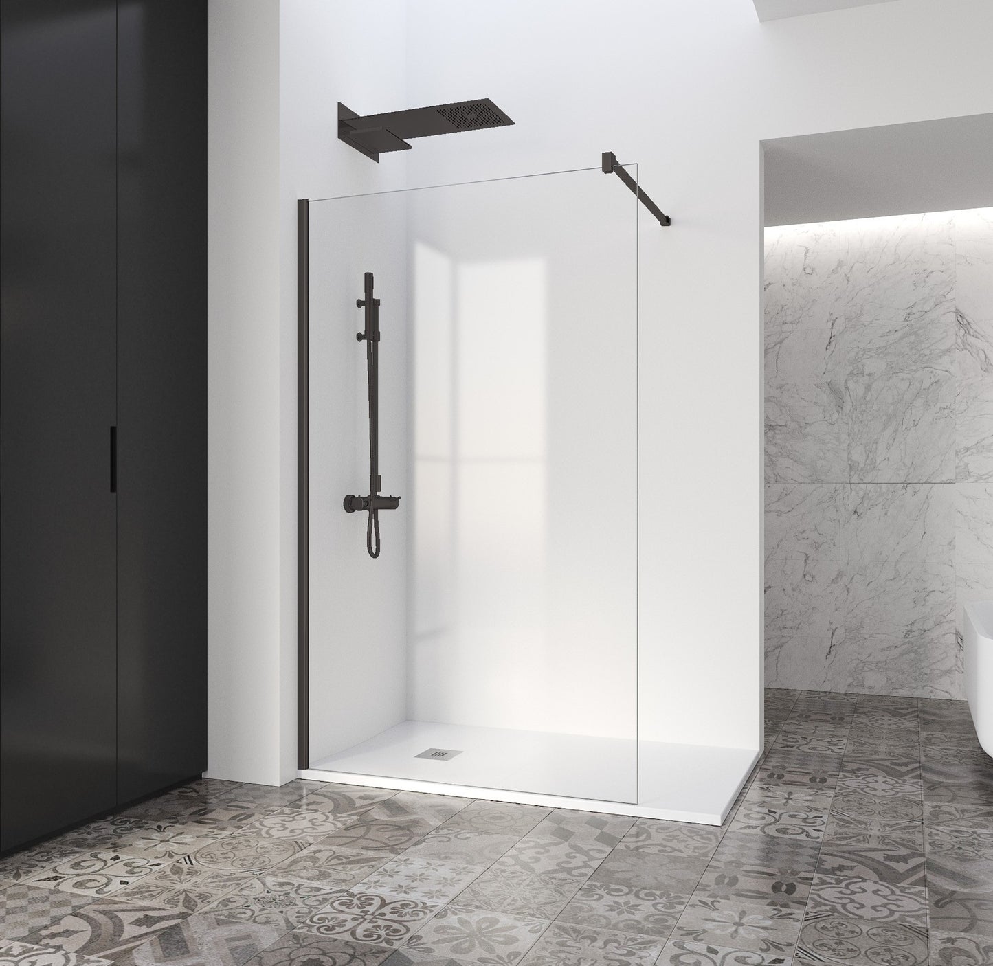 Paroi de douche FADO fixe 6mm Transparent